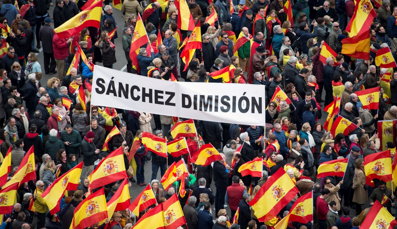 Concentración en la Plaza de Colón convocada por el PP y Ciudadanos Concentración en la Plaza de Colón convocada por el PP y Ciudadanos