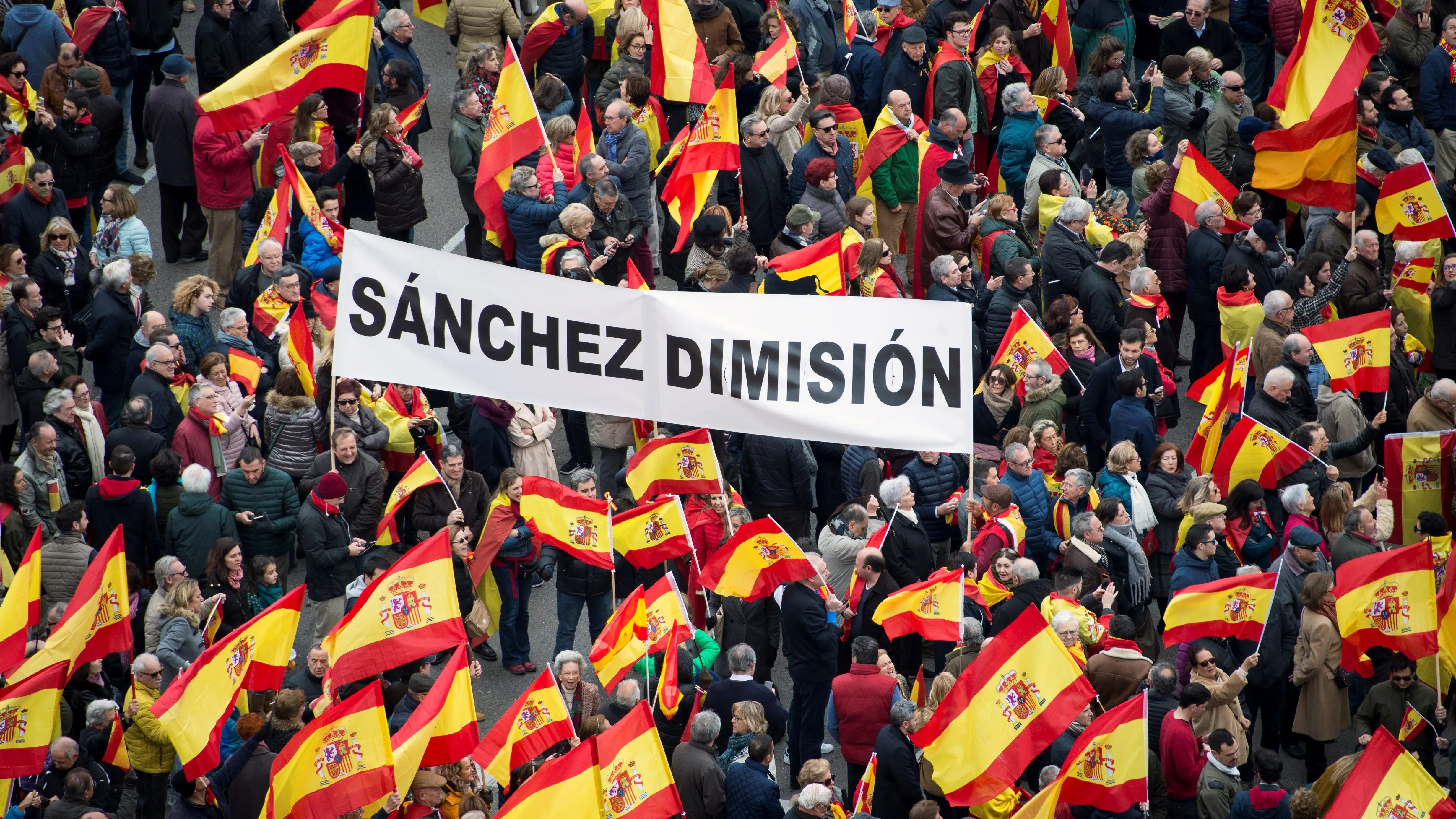 Concentraci&oacute;n en la Plaza de Col&oacute;n convocada por el PP y Ciudadanos