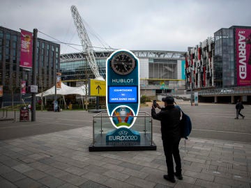 El estadio de Wembley, sede de los partidos de la Euro y que albergará las semifinales y la final