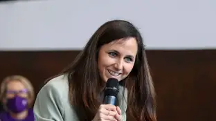 La ministra de Derechos Sociales y Agenda 2030 y candidata a la secretaría general de Podemos, Ione Belarra La ministra de Derechos Sociales y Agenda 2030 y candidata a la secretaría general de Podemos, Ione Belarra