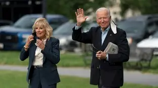 El presidente de EE.UU., Joe Biden (d), y la primera dama estadounidense, Jill Biden, salen de la Casa Blanca, en Washington, este 9 de junio de 2021 El presidente de EE.UU., Joe Biden (d), y la primera dama estadounidense, Jill Biden, salen de la Casa Blanca, en Washington, este 9 de junio de 2021