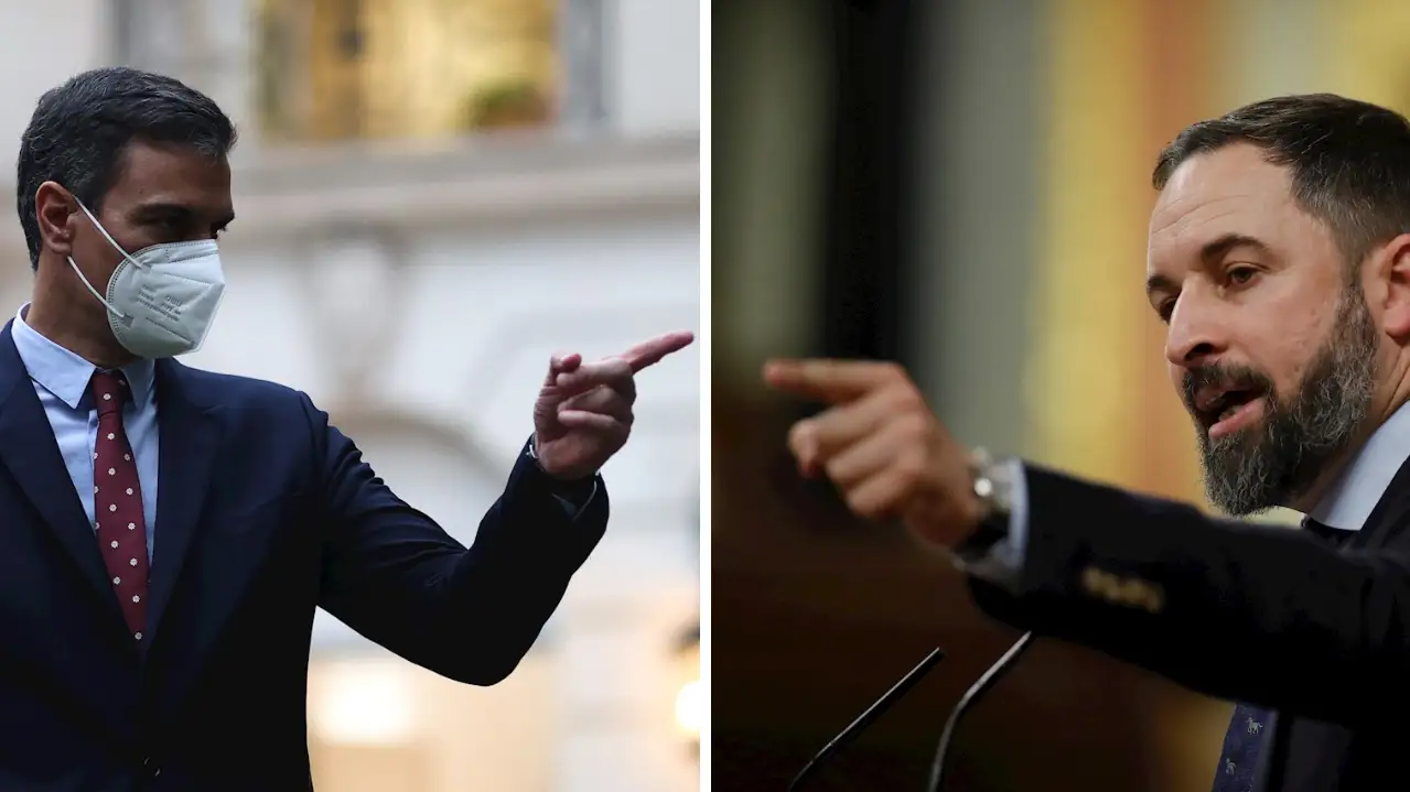Santiago Abascal le dice a Pedro Sánchez que "adopte" en su casa a "sus socios golpistas" una vez cumplan la pena Santiago Abascal le dice a Pedro Sánchez que "adopte" en su casa a "sus socios golpistas" una vez cumplan la pena