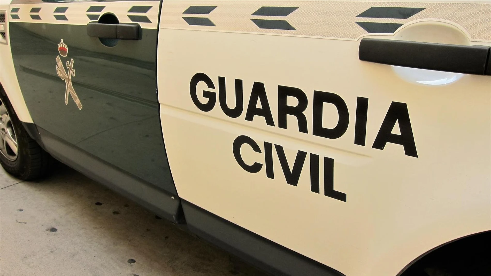 Un vehículo de la Guardia Civil