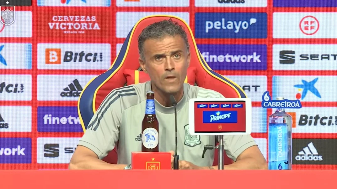 Luis Enrique, en rueda de prensa Luis Enrique, en rueda de prensa