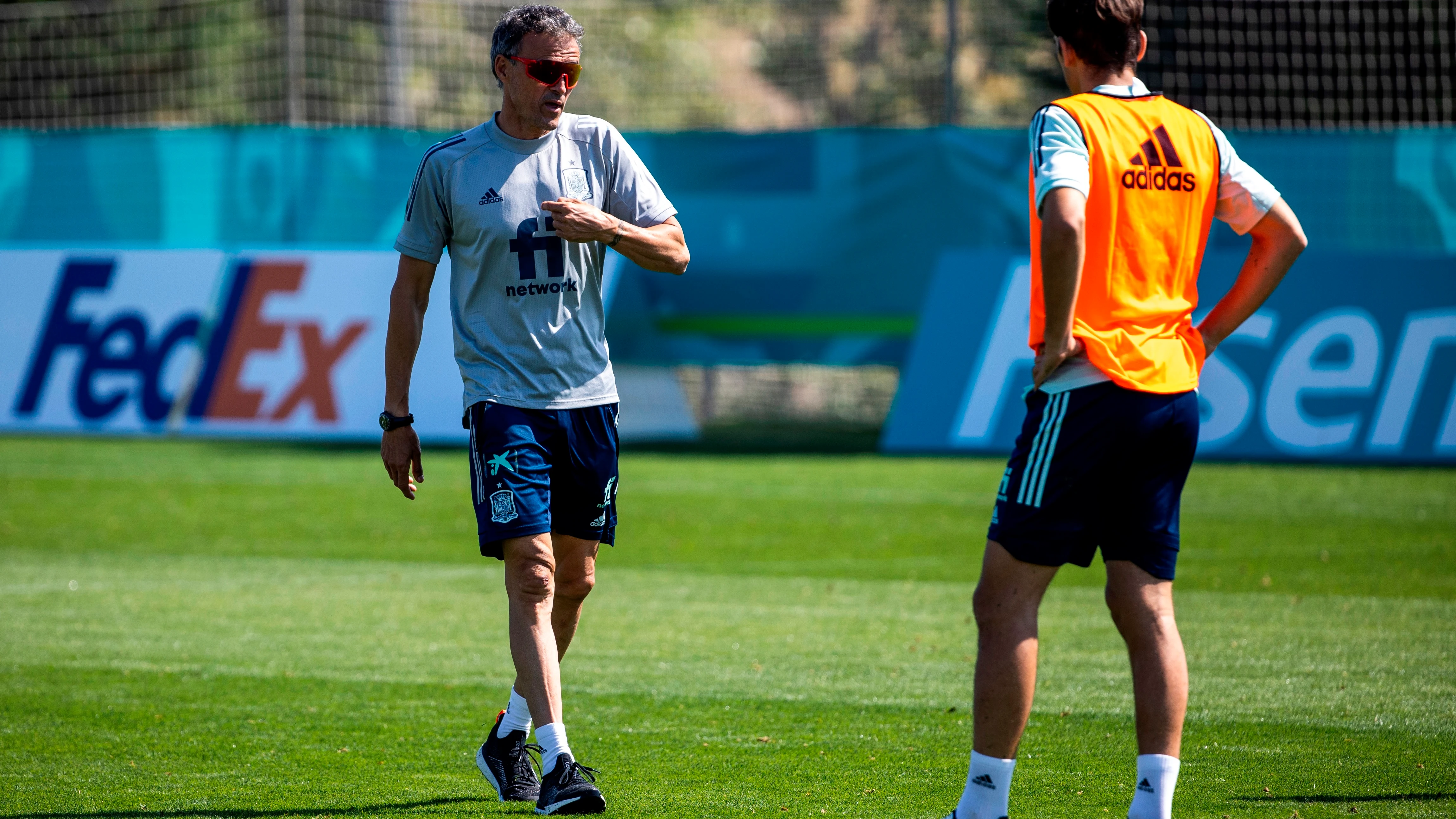 Luis Enrique da instrucciones en un entrenamiento de la Selección española Luis Enrique da instrucciones en un entrenamiento de la Selección española