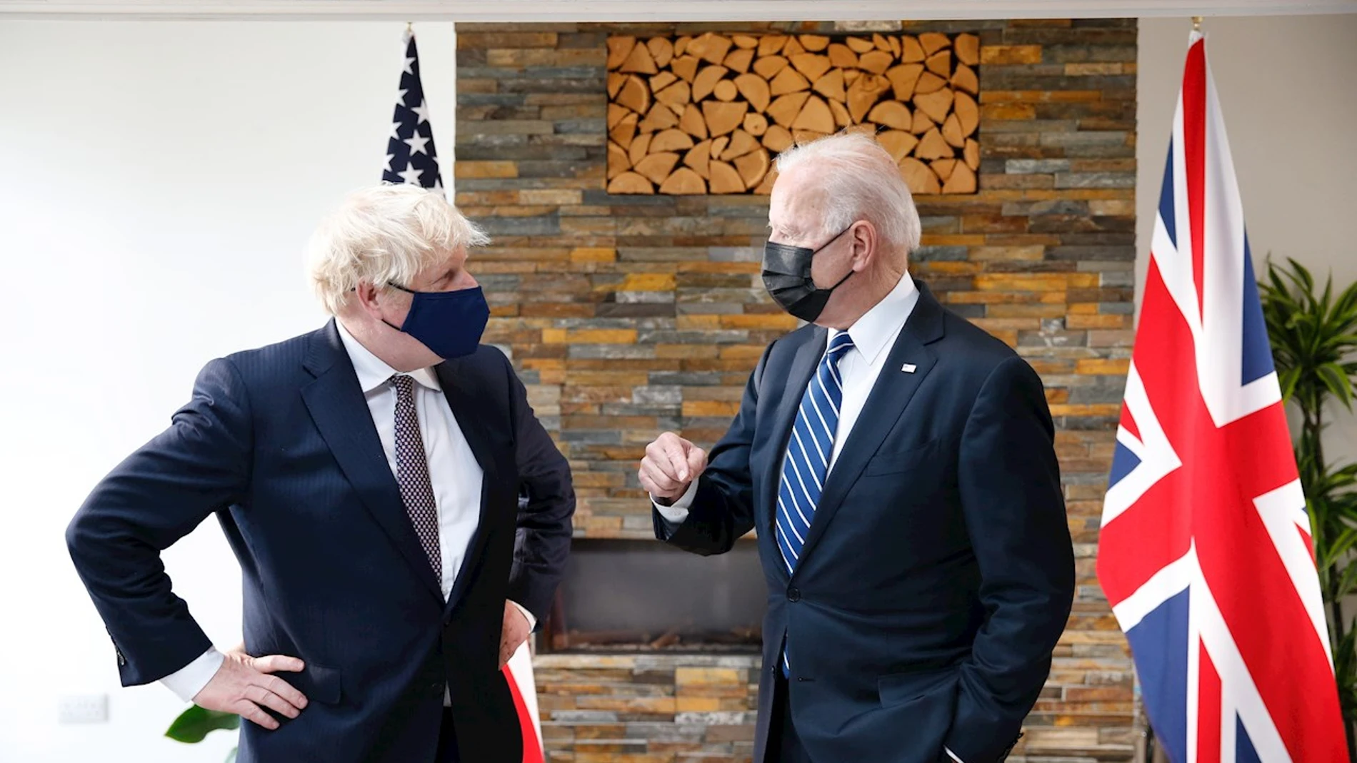 El primer ministro británico, Boris Johnson, y el presidente de EEUU, Joe Biden