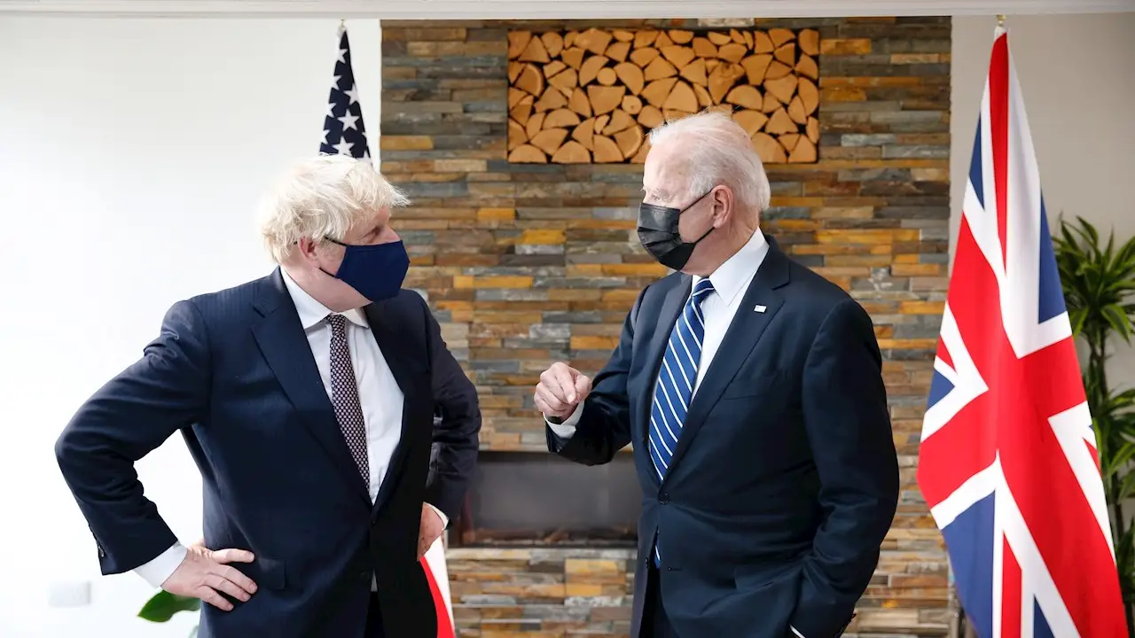 El primer ministro británico, Boris Johnson, y el presidente de EEUU, Joe Biden El primer ministro británico, Boris Johnson, y el presidente de EEUU, Joe Biden