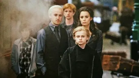 La familia Malfoy al final de 'Harry Potter' La familia Malfoy al final de 'Harry Potter'