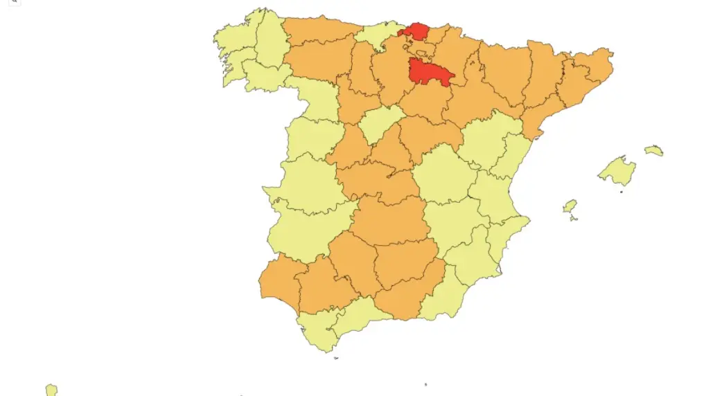 Consulta en el siguiente mapa el nivel de alerta frente al coronavirus en cada provincia de España Consulta en el siguiente mapa el nivel de alerta frente al coronavirus en cada provincia de España