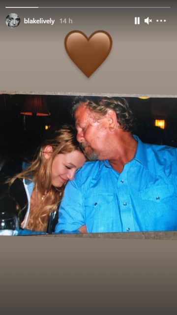Blake Lively se despide de su padre
