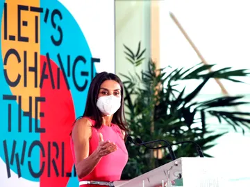 La reina Letizia en el foto del Santander La reina Letizia en el foto del Santander