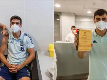 El Ejército vacuna a los integrantes de la selección española en Las Rozas El Ejército vacuna a los integrantes de la selección española en Las Rozas