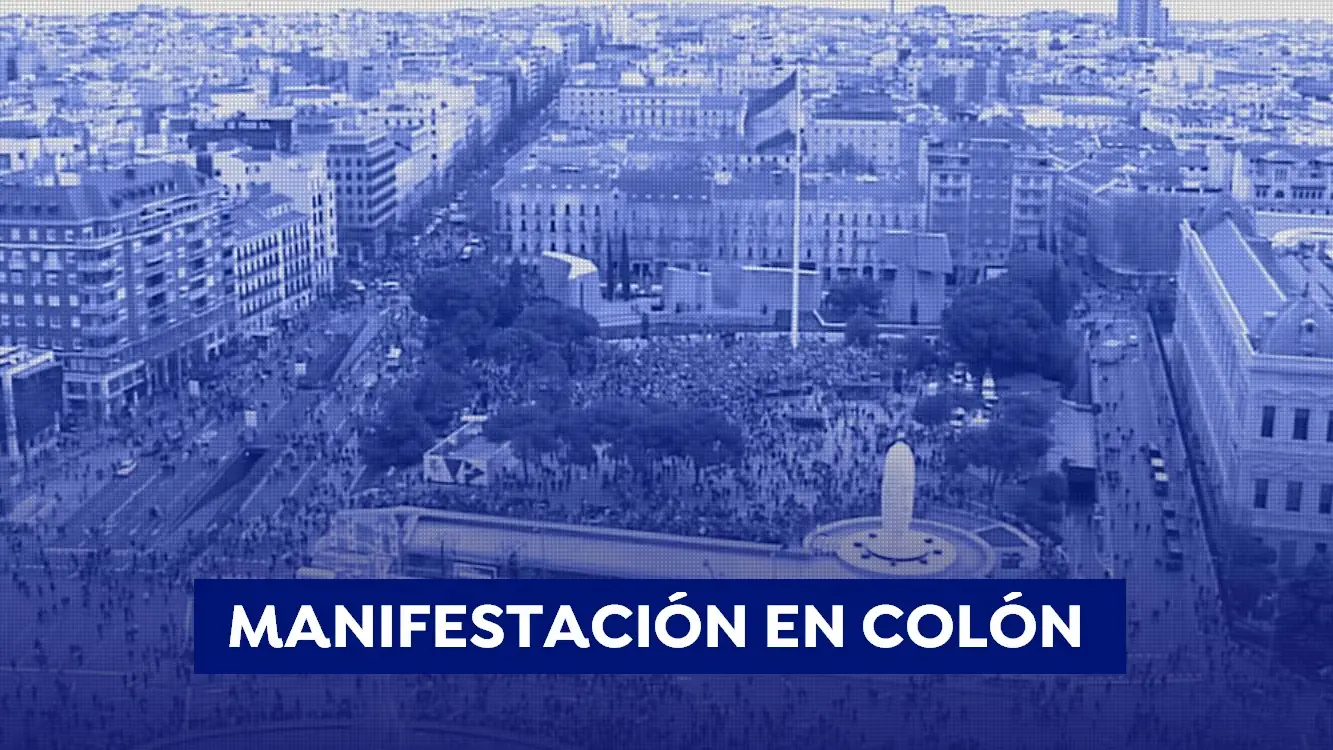 Este es el recorrido de la manifestaci&oacute;n de Col&oacute;n el 13 de junio
