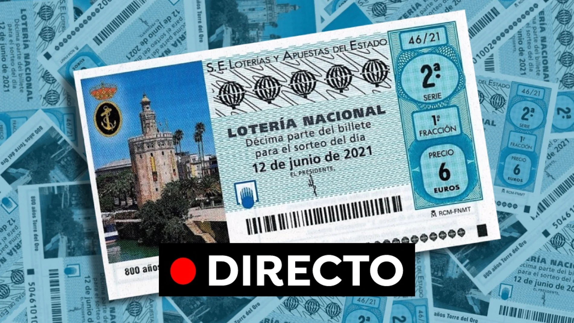 Sorteo Lotería Nacional hoy: Comprobar décimo del sábado 12 de junio, en directo Sorteo Lotería Nacional hoy: Comprobar décimo del sábado 12 de junio, en directo