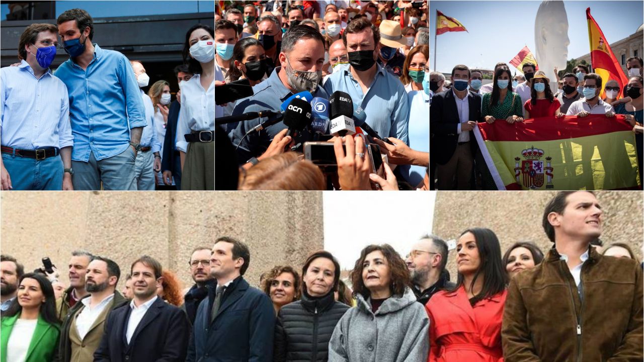 Pablo Casado, Inés Arrimadas y Santiago Abascal evitan reeditar la foto de Colón - Vimarsana News