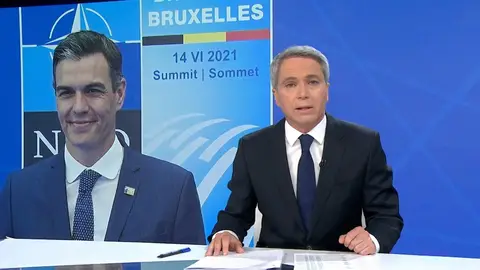 El presentador Vicente Vallés OTAN