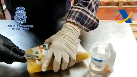 Cocaína en una bolsa de piña Cocaína en una bolsa de piña