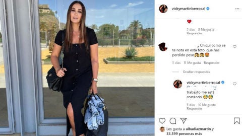 Vicky Martín Berrocal, en redes