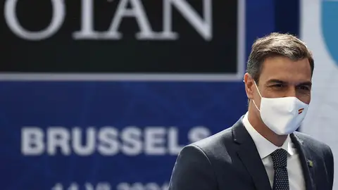 Pedro Sánchez a su llegada a la cumbre de la OTAN en Bruselas Pedro Sánchez a su llegada a la cumbre de la OTAN en Bruselas