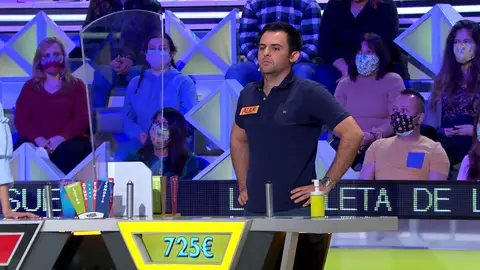 ¡Al límite! Álex se queda a escasos milímetros de perderlo todo en ‘La ruleta de la suerte’ ¡Al límite! Álex se queda a escasos milímetros de perderlo todo en ‘La ruleta de la suerte’