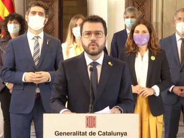 Comparecencia de Pere Aragonès tras la concesión de los indultos del procés, vídeo íntegro