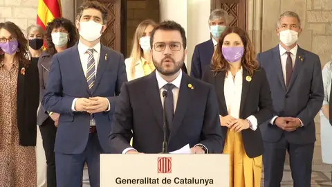 Comparecencia de Pere Aragonès tras la concesión de los indultos del procés, vídeo íntegro Comparecencia de Pere Aragonès tras la concesión de los indultos del procés, vídeo íntegro