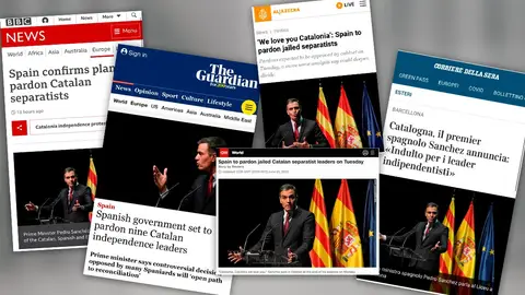 Así se han hecho eco los medios internacionales de los indultos a los presos del procés del Gobierno Así se han hecho eco los medios internacionales de los indultos a los presos del procés del Gobierno