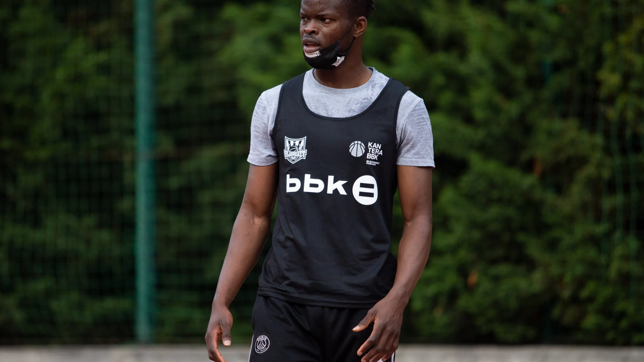 Mouhammad Fadal, jugador del proyecto 'Bihotz Kantxa' del Bilbao Basket Mouhammad Fadal, jugador del proyecto 'Bihotz Kantxa' del Bilbao Basket
