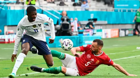 Dembelé, durante un partido de la Eurocopa con Francia Dembelé, durante un partido de la Eurocopa con Francia