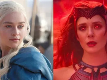 Elizabeth Olsen ('WandaVision') y Emilia Clarke como Daenerys en 'Juego de Tronos' Elizabeth Olsen ('WandaVision') y Emilia Clarke como Daenerys en 'Juego de Tronos'