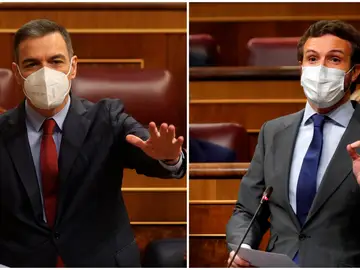 Sánchez y Casado en el Congreso Sánchez y Casado en el Congreso
