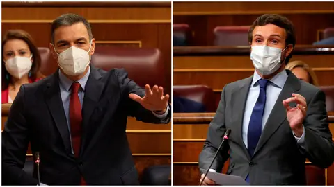 Sánchez y Casado en el Congreso Sánchez y Casado en el Congreso