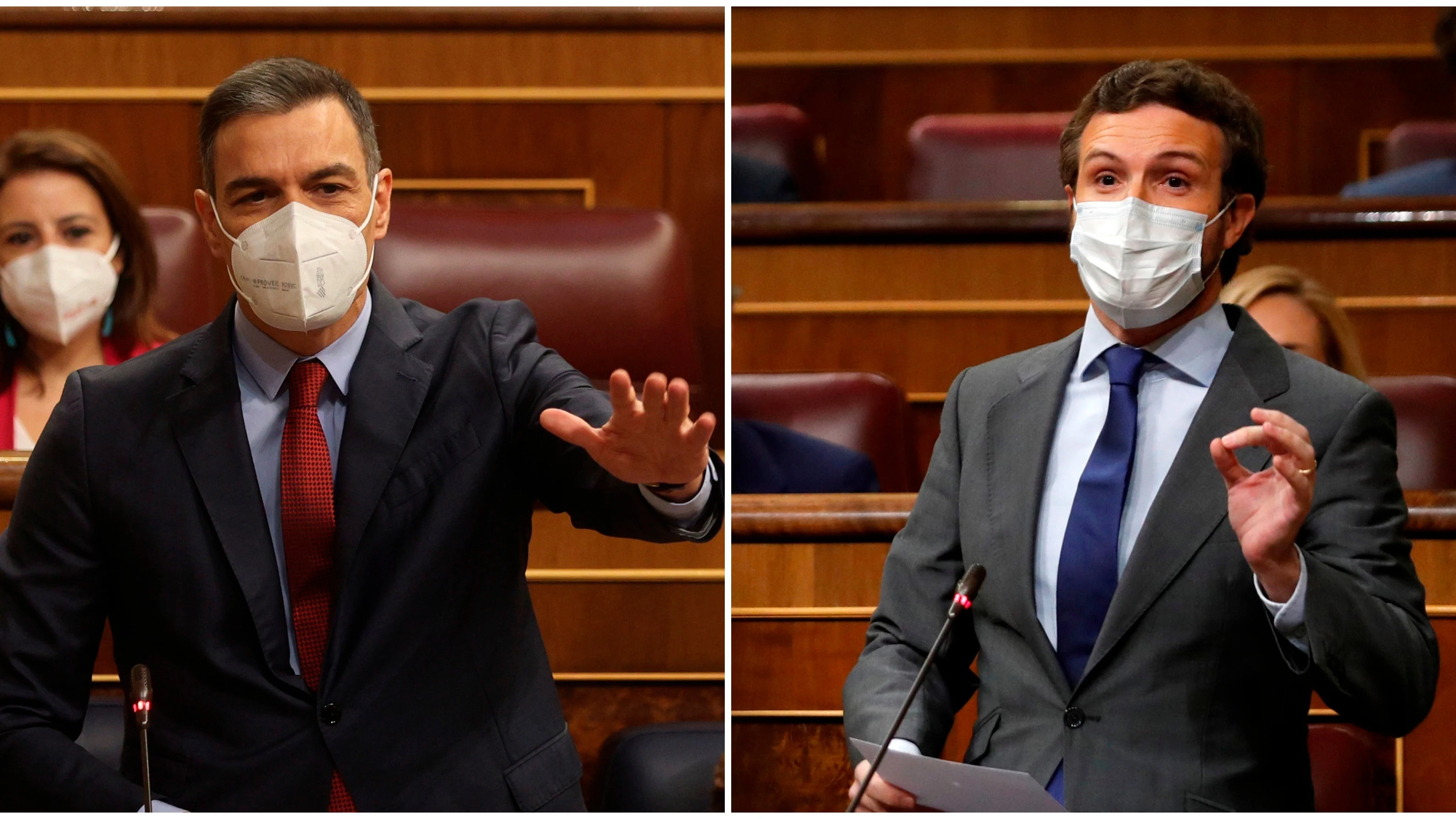 Sánchez y Casado en el Congreso Sánchez y Casado en el Congreso