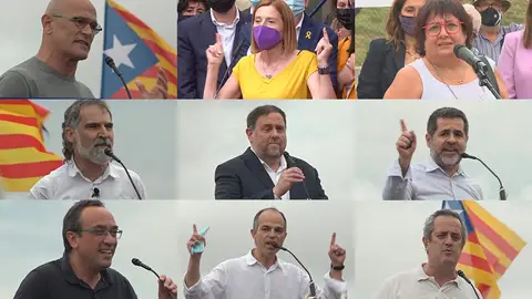 Los 9 independentistas indultados Los 9 independentistas indultados