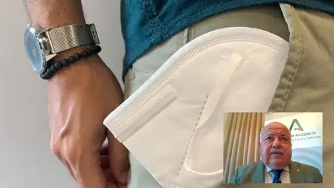 Aguirre duda de la eficacia de la mascarilla en el bolsillo Aguirre duda de la eficacia de la mascarilla en el bolsillo