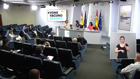 Así ha sido la rueda de prensa tras el Consejo de Ministros de hoy jueves 24 de junio, en vídeo Así ha sido la rueda de prensa tras el Consejo de Ministros de hoy jueves 24 de junio, en vídeo