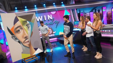 Un reto imposible y un regalo muy especial, Sebastián Yatra se deja llevar por las Twin Melody y Pablo Motos