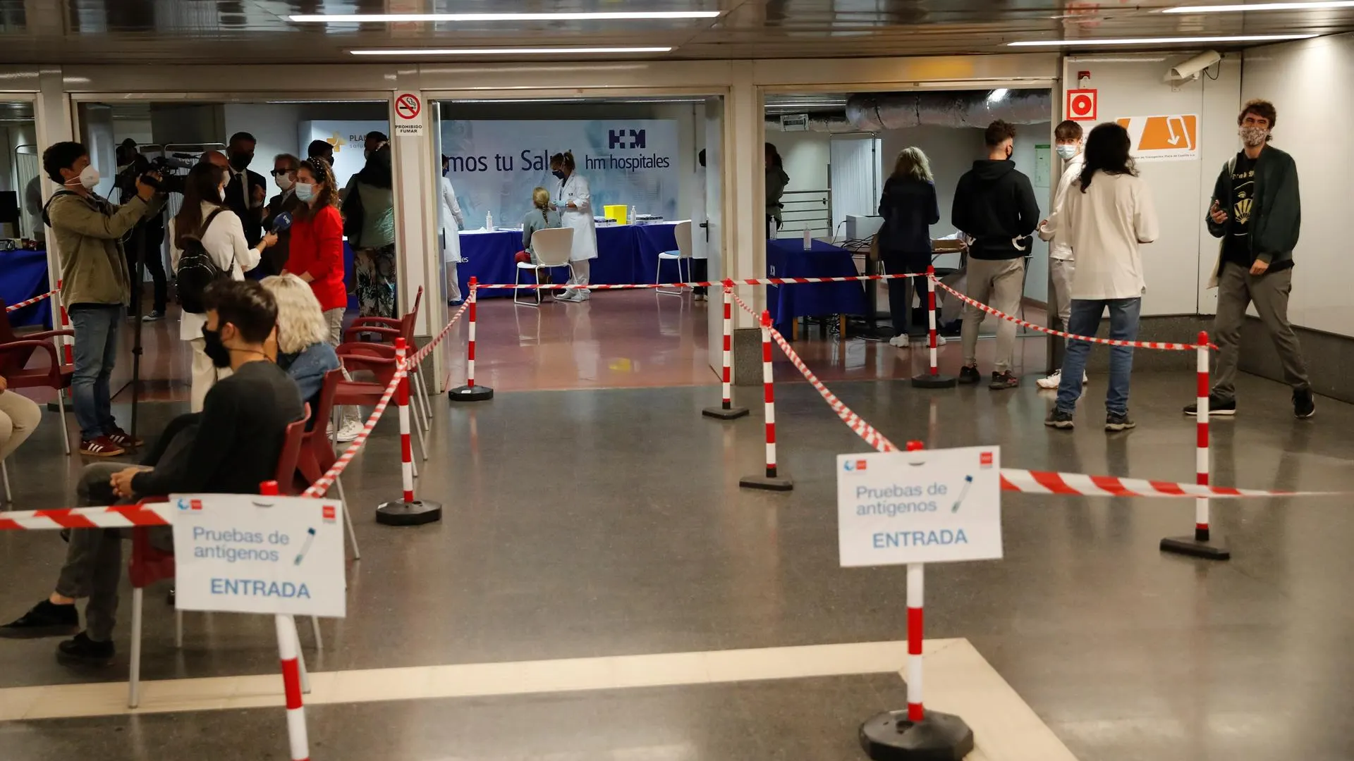 Madrid comienza hoy la realización de test de antígenos gratuitos en el intercambiador de Plaza Castilla Madrid comienza hoy la realización de test de antígenos gratuitos en el intercambiador de Plaza Castilla
