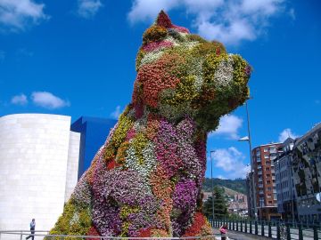 'Puppy', la mítica escultura del Museo Guggenheim de Bilbao, necesita reparación.