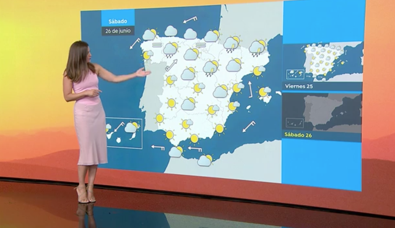 La previsión del tiempo por Mercedes Martín La previsión del tiempo por Mercedes Martín