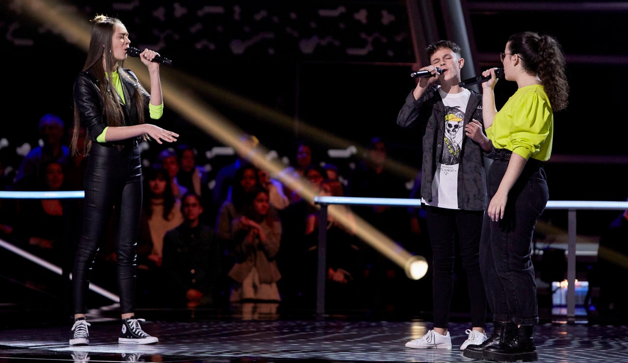 María, Alberto y Rosario cantan ‘Saturno’ en las Batallas de ‘La Voz Kids’