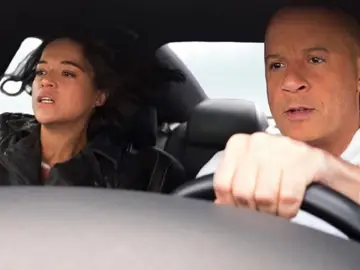 Michelle Rodriguez y Vin Diesel en 'Fast and Furious 9' Michelle Rodriguez y Vin Diesel en 'Fast and Furious 9'