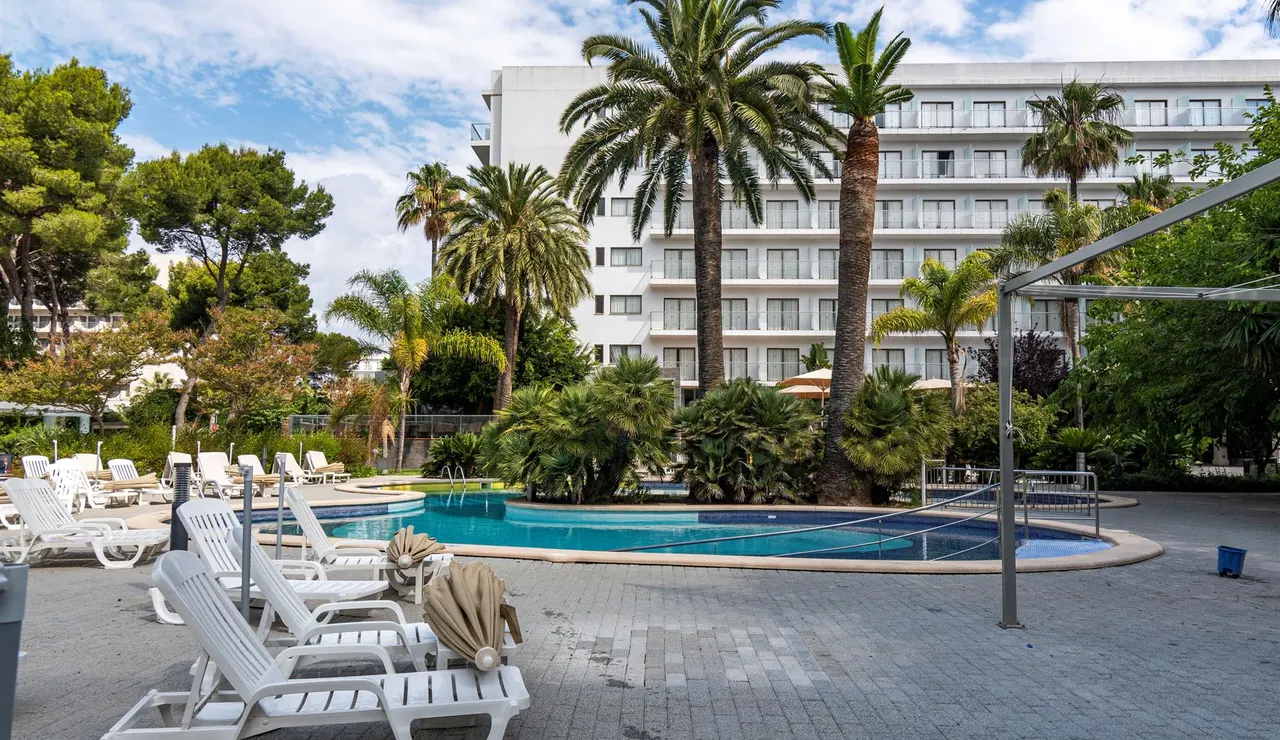 Vista de un hotel de la Playa de Palma. 