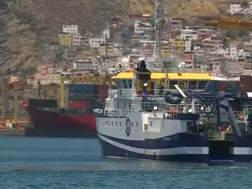 El buque Ángeles Alvariño en Tenerife El buque Ángeles Alvariño en Tenerife