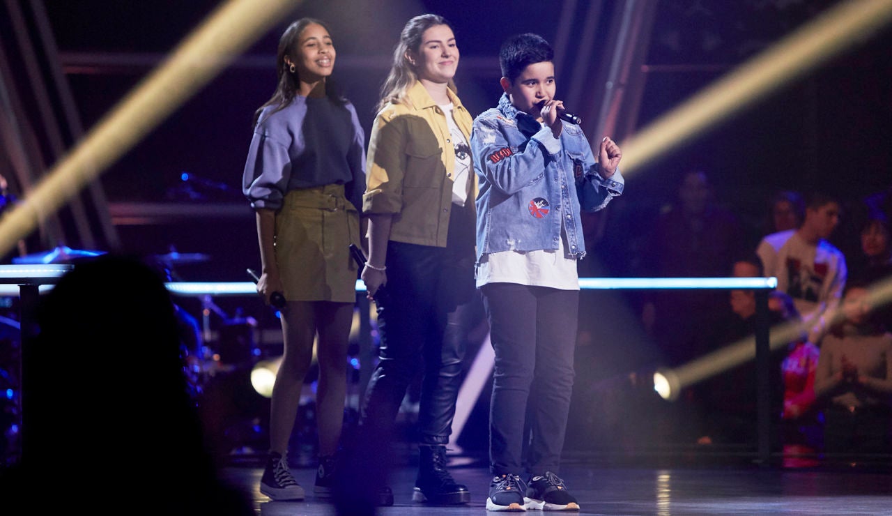 Levi, Lisbel y Haizea cantan ‘Diamonds’ en las Batallas de ‘La Voz Kids’