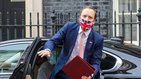 El ministro de Sanidad del Reino Unido, Matt Hancock El ministro de Sanidad del Reino Unido, Matt Hancock