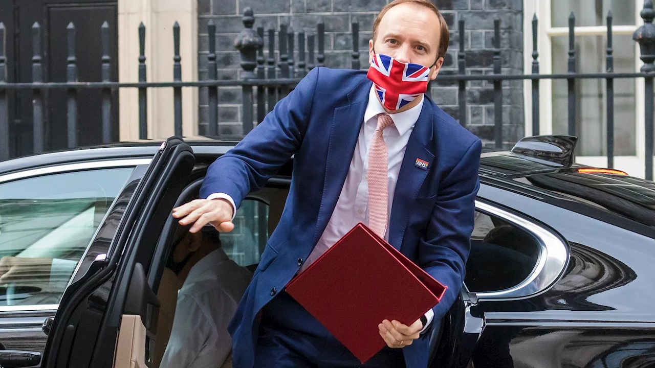 El ministro de Sanidad del Reino Unido, Matt Hancock El ministro de Sanidad del Reino Unido, Matt Hancock