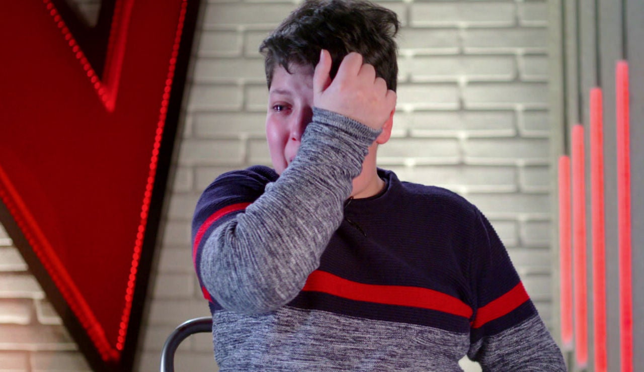 Xoel Tarín se emociona en 'La Voz Kids'