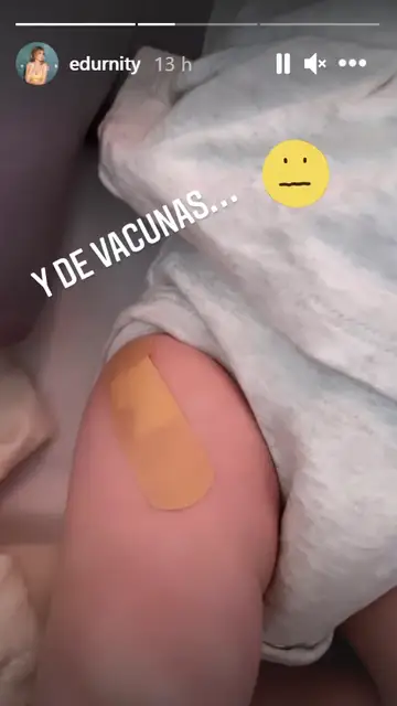 Primeras vacunas de Yanay, la hija de Edurne Primeras vacunas de Yanay, la hija de Edurne