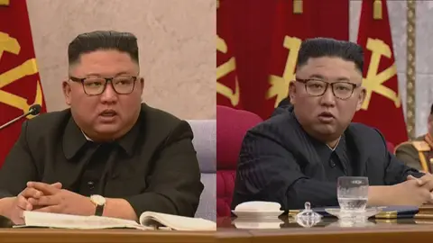 Las últimas imágenes del cambio físico de Kim Jong-Un preocupan en Corea del Norte Las últimas imágenes del cambio físico de Kim Jong-Un preocupan en Corea del Norte